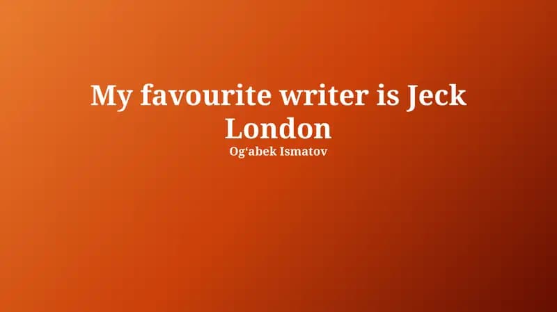 Jack London: A Life Forged in the Wild