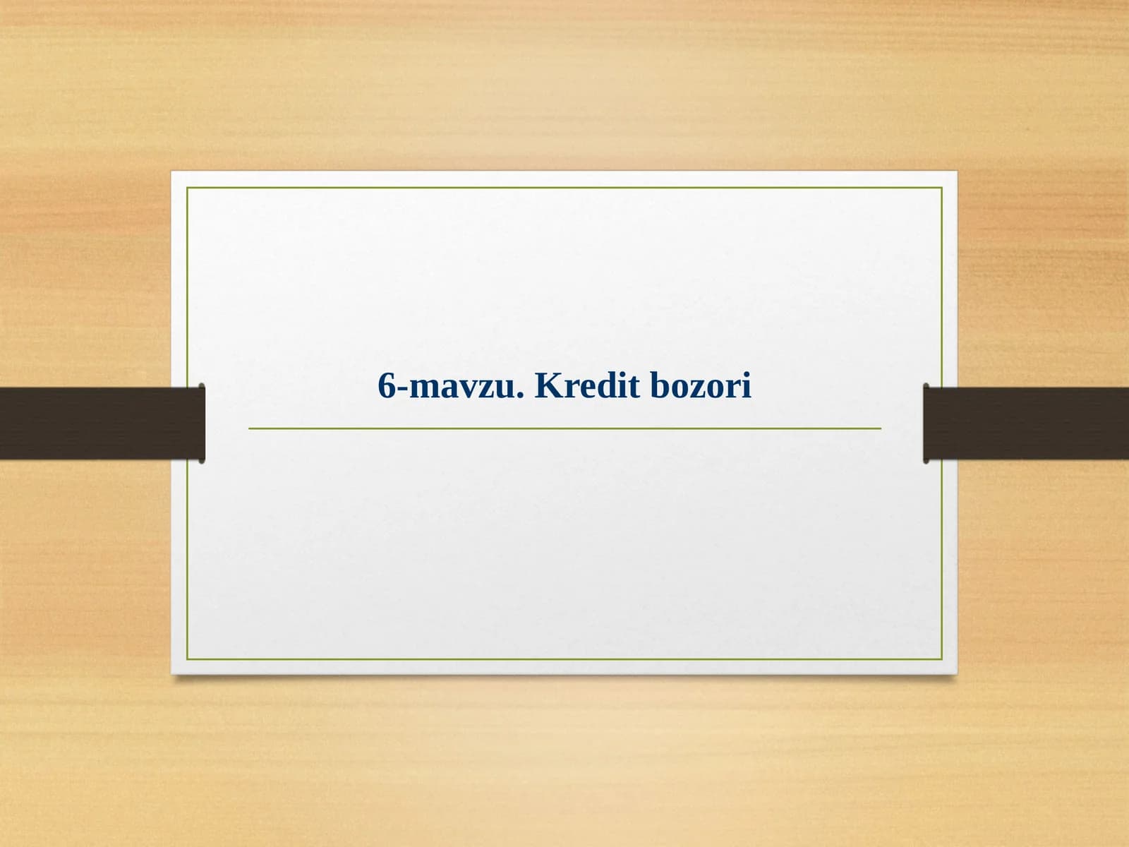 Kreditbozori