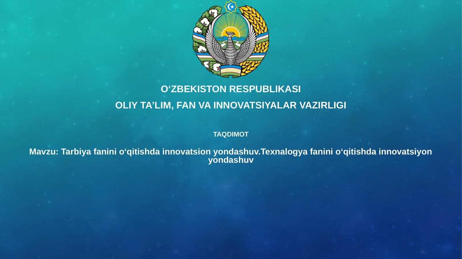 Innovatsion yondashuv tushunchasi
