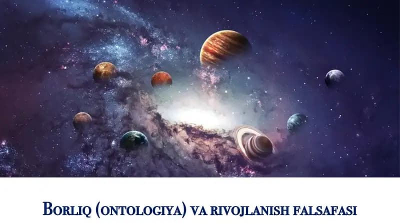 Borliq(ontologiya)varivojlanishfalsafasi