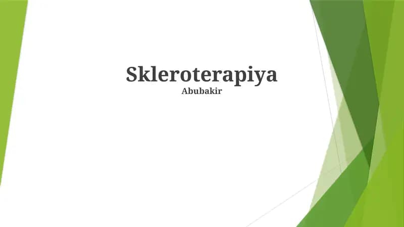 Skleroterapiya