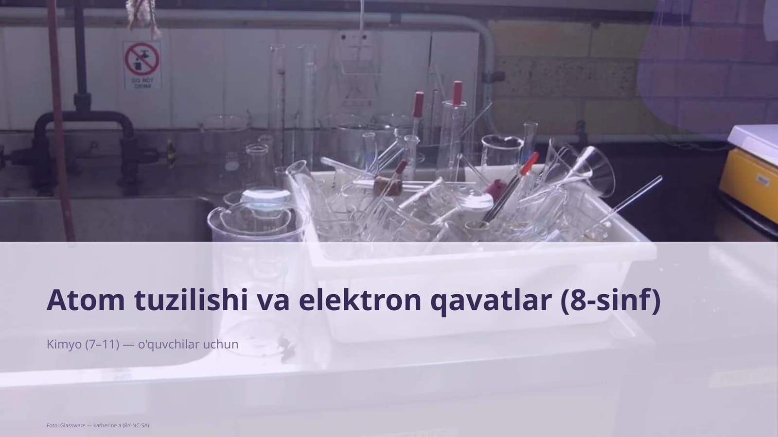 Atom tuzilishi va elektron qavatlar (8-sinf)