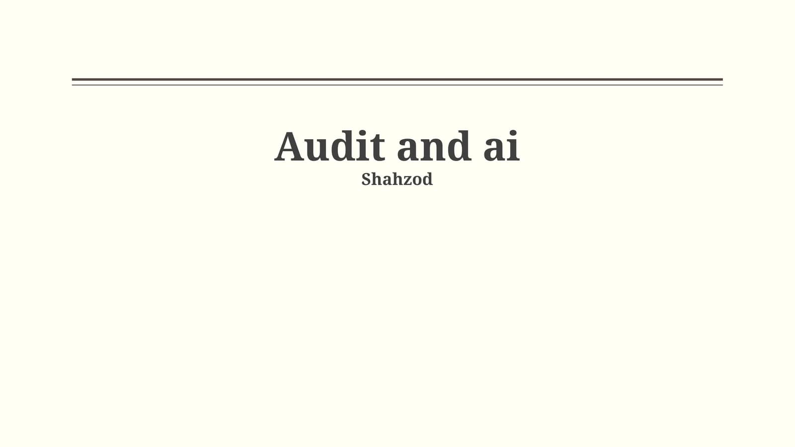 Audit va AI