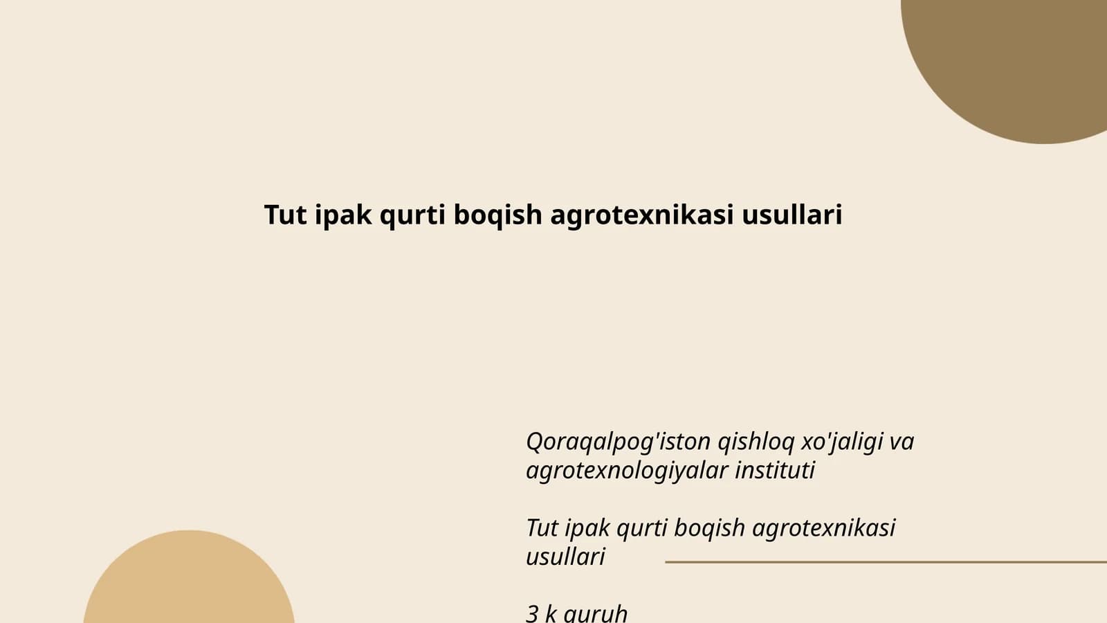 Tut ipak qurti boqish agrotexnikasi usullari
