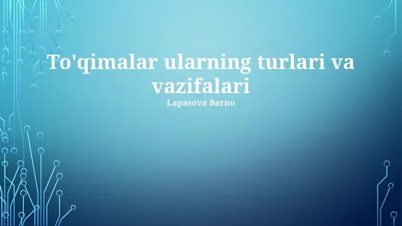 Muskul to'qimalari