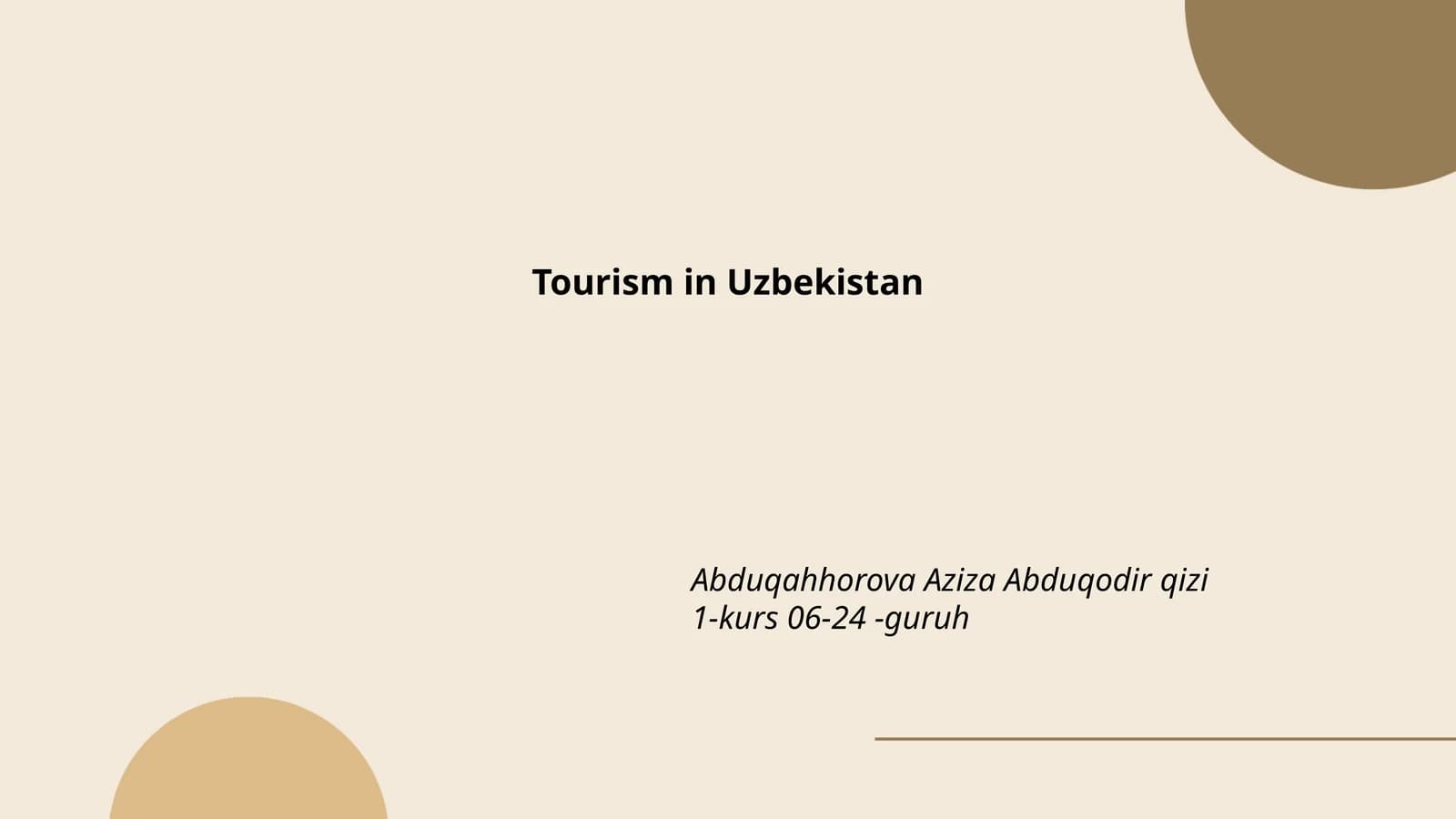 Tourism in Uzbekistan