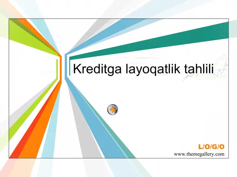 Kreditga layoqatlik tahlili