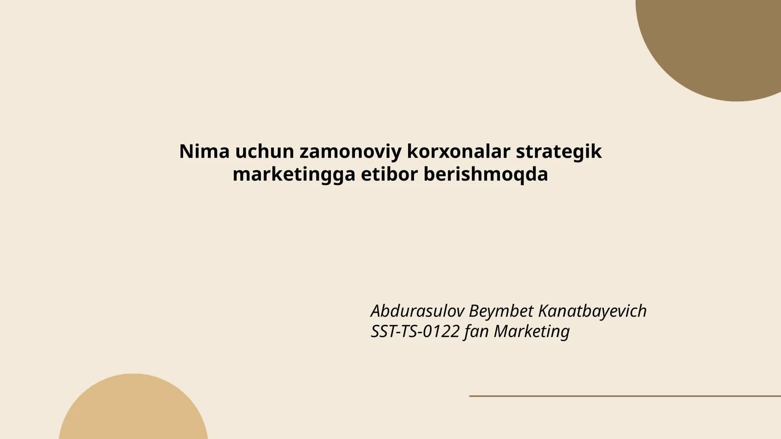 Marketing