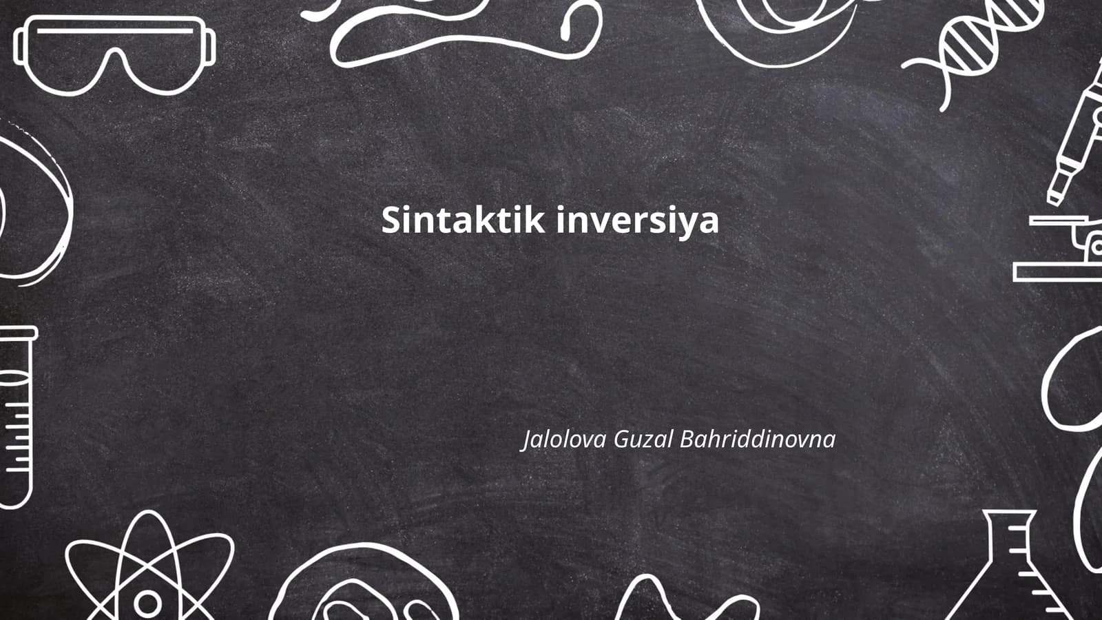 Sintaktik inversiya