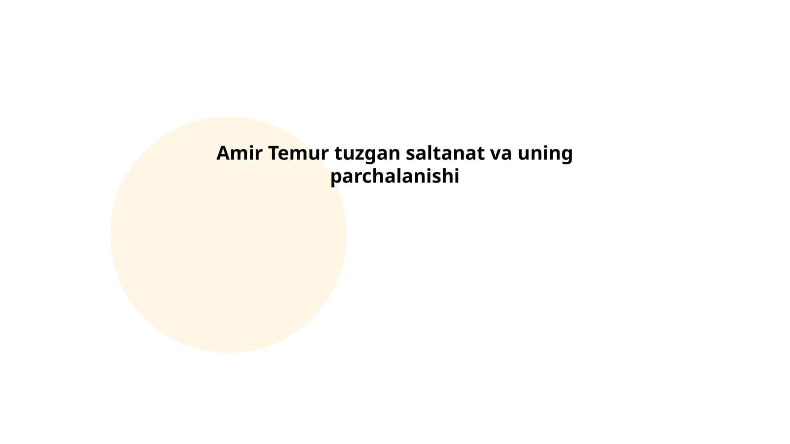 Timurid Empire Establishment