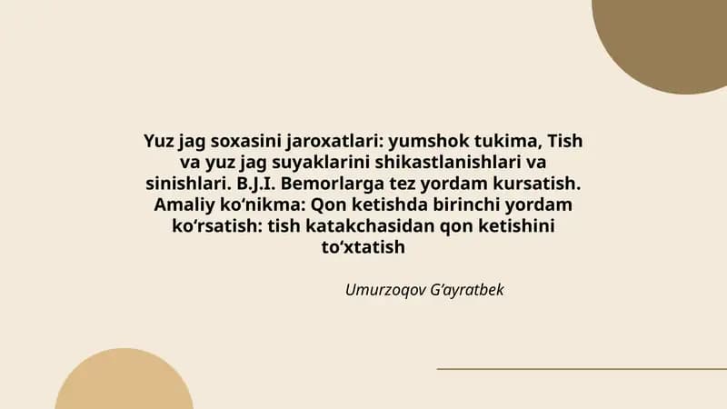 Yuz jag soxasini jaroxatlari