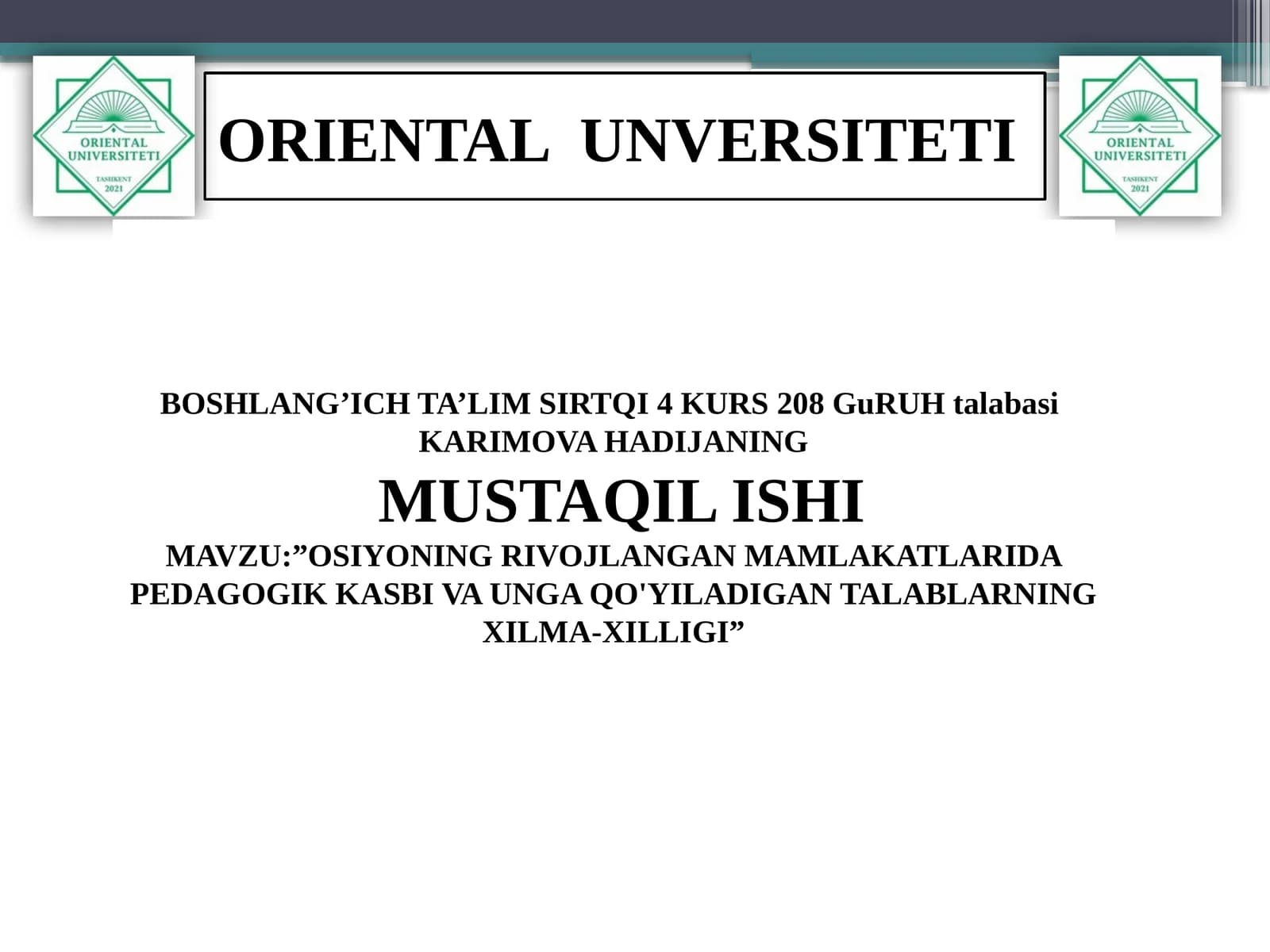 MUSTAQILISHI