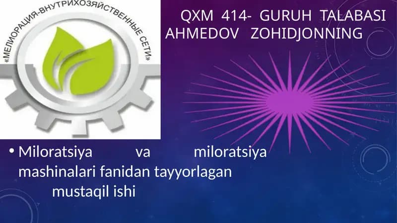 Grutlarnizichlovchimashinalar.Ularningo’zigaxosxususiyatlari
