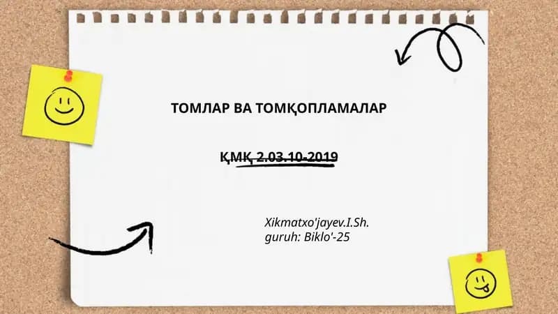 Томлар ва томқопламалар