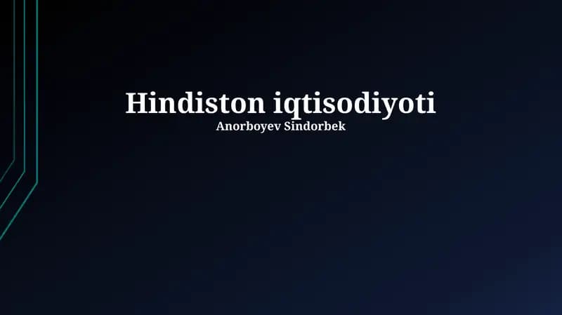 Hindiston iqtisodiyoti