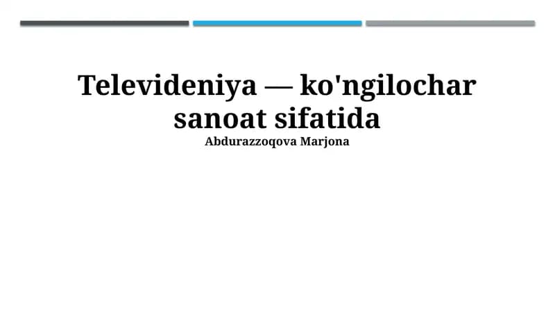 Televideniya sifati