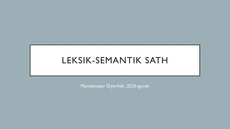 Tilshunoslik maruzasi