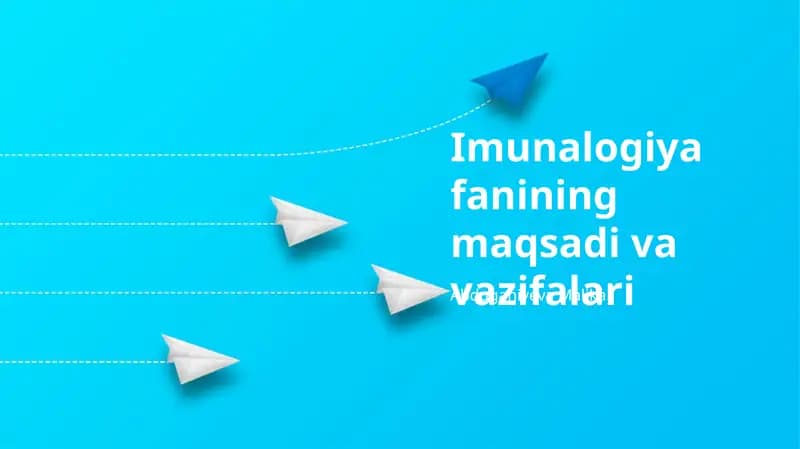 Imunalogiya fanining maqsadi va vazifalari