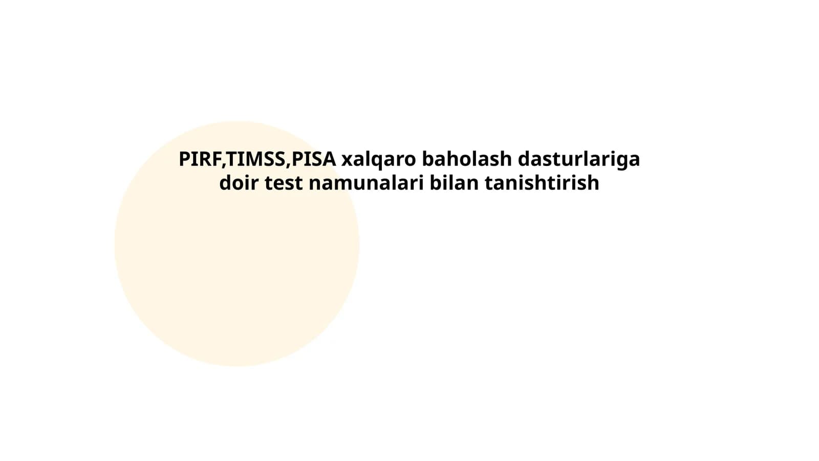 PIRLS xalqaro baholash dasturi