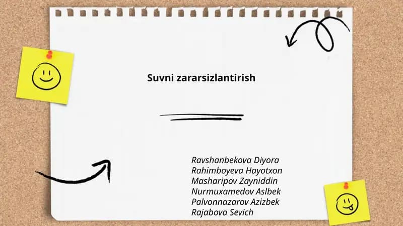 Suvni zararsizlantirish