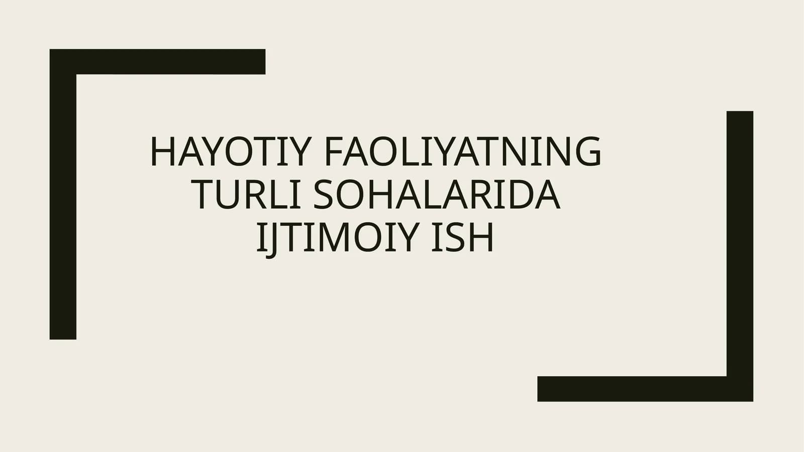 Ijtimoiy ish