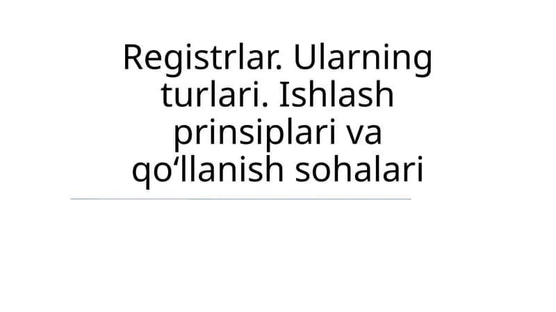 Registrlar