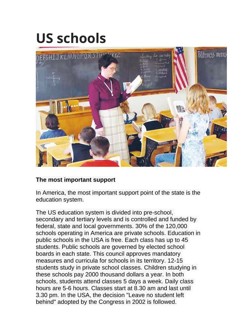 US schools