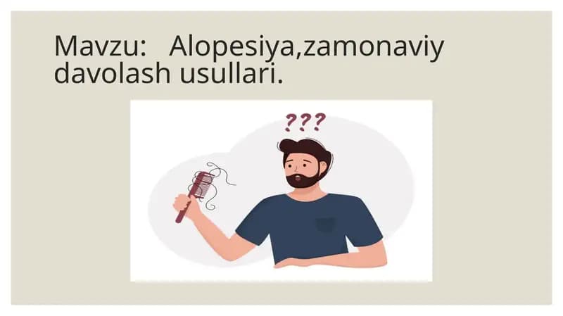 Alopesiya, zamonaviy davolash usullari
