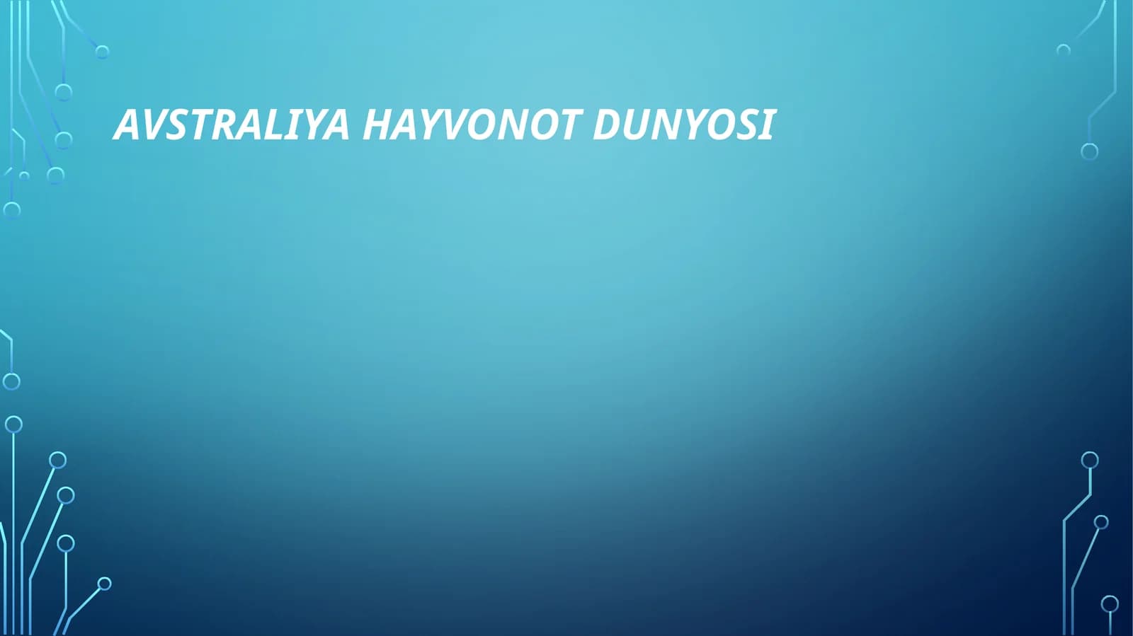 Avstraliya hayvonot dunyosi