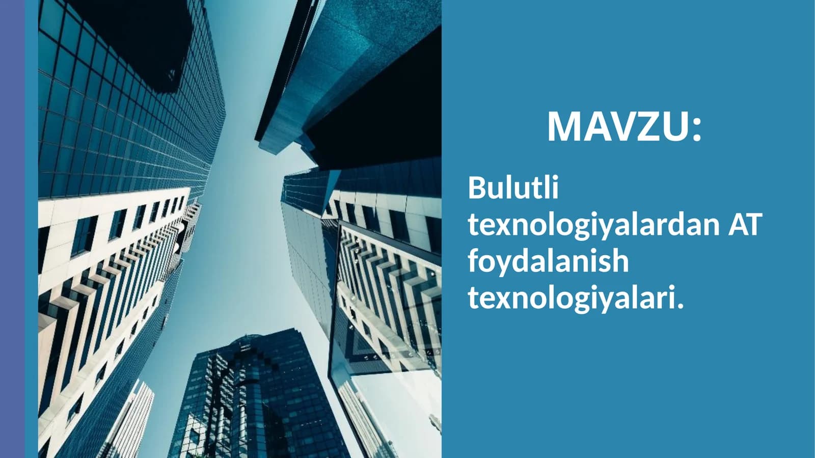 Bulutli texnologiyalar