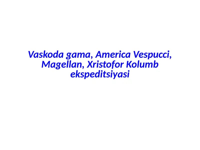 Buyuk geografik kashfiyotlar uchun qanday shartlar mavjud edi?