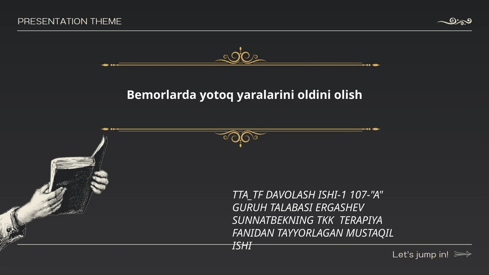 Bemorlarda yotoq yaralarini oldini olish