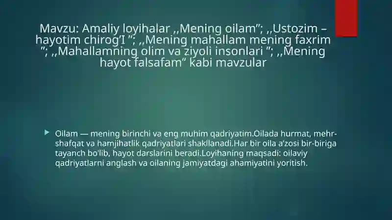 Mening oilam