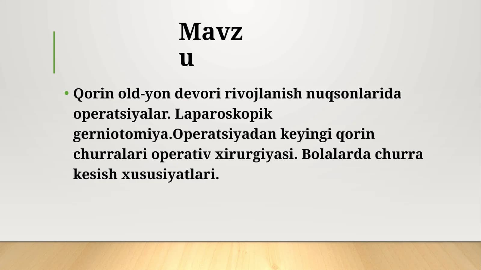 Qorin old-yon devori rivojlanish nuqsonlari