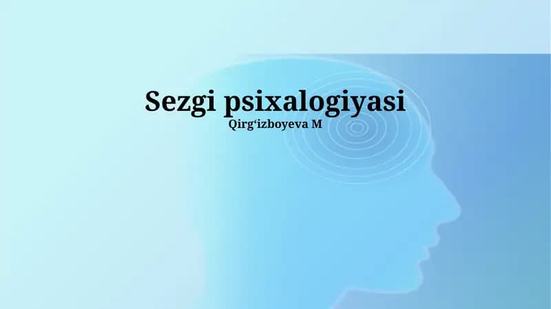 Sezgi psixalogiyasi