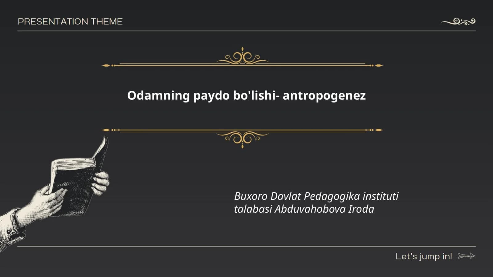 Odamning paydo bo'lishi- antropogenez