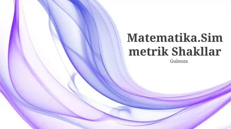 Simmetrik Shakllar