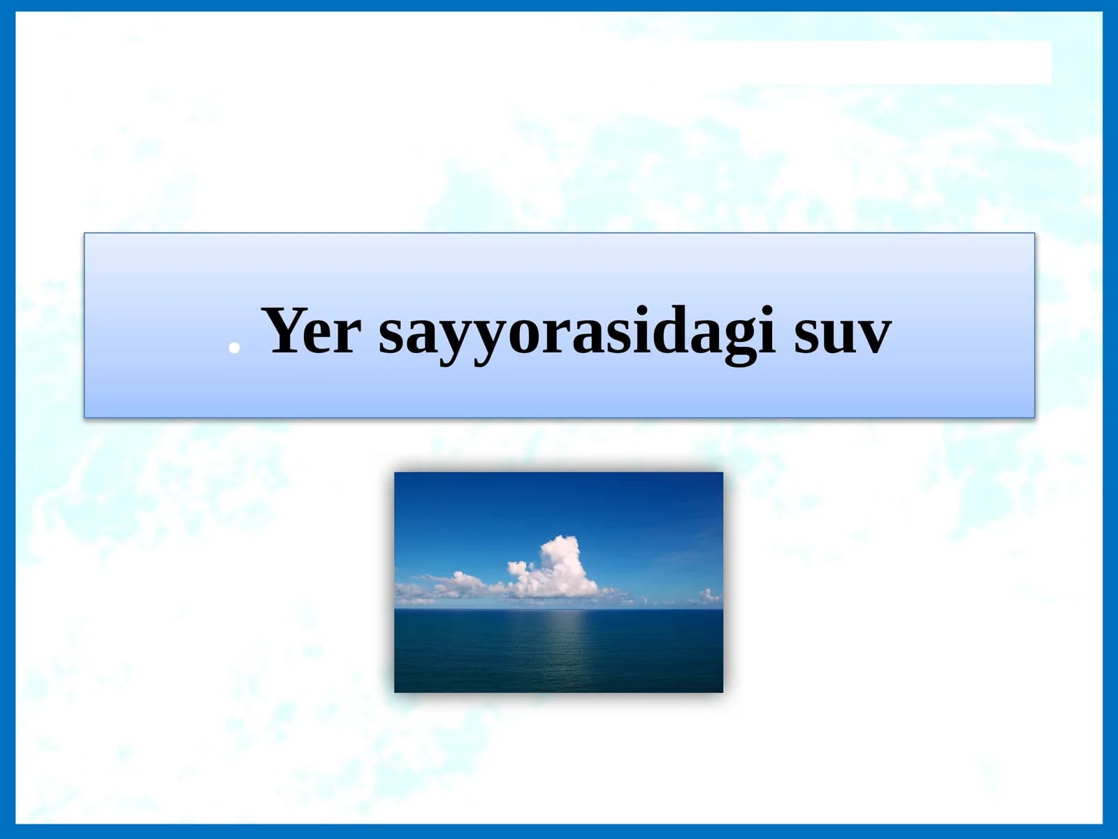 Yersayyorasidagisuv