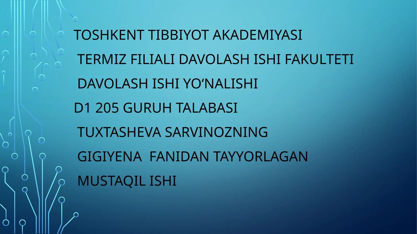 Gigiyenaning rivojlanishi
