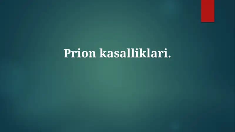 Prion kasalliklari