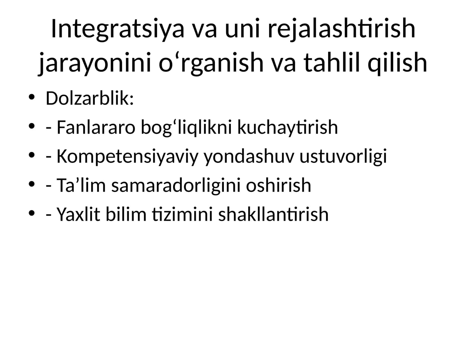 Integratsiya
