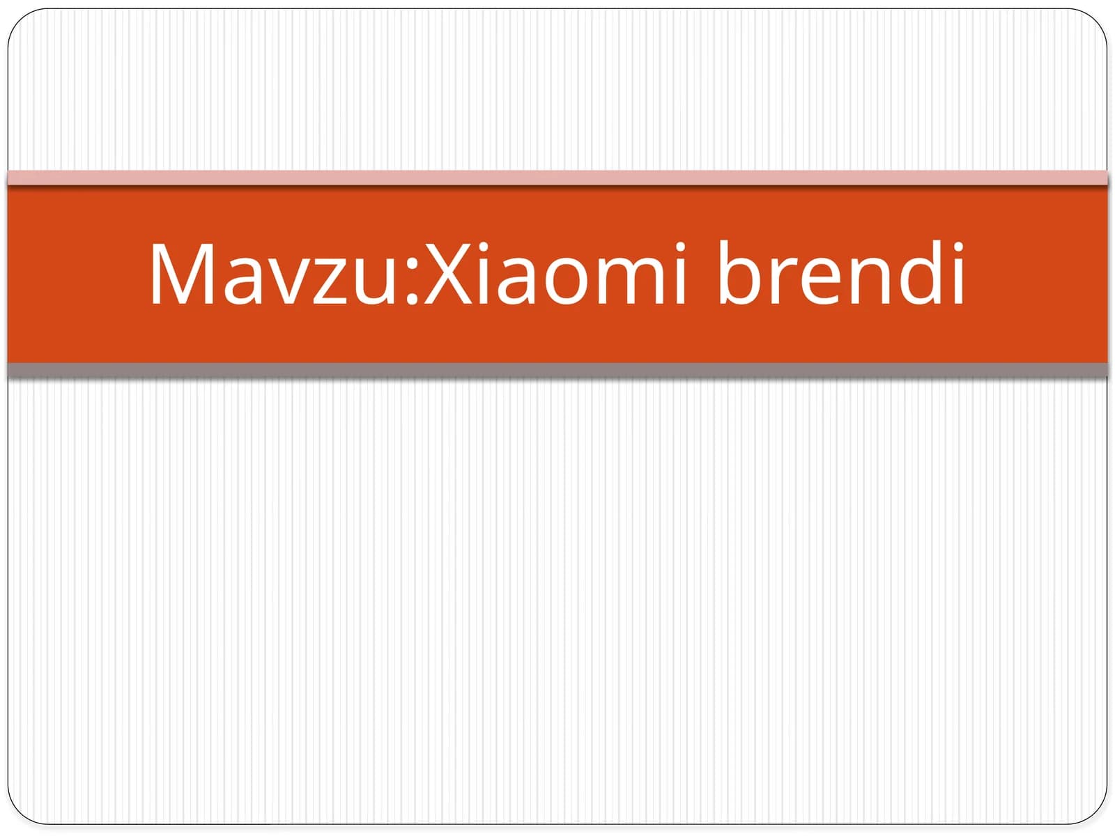 Xiaomi brendi