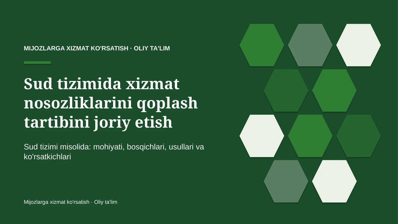 sud tizimida xizmat nosozliklarini qoplash tartibini joriy etish 8521