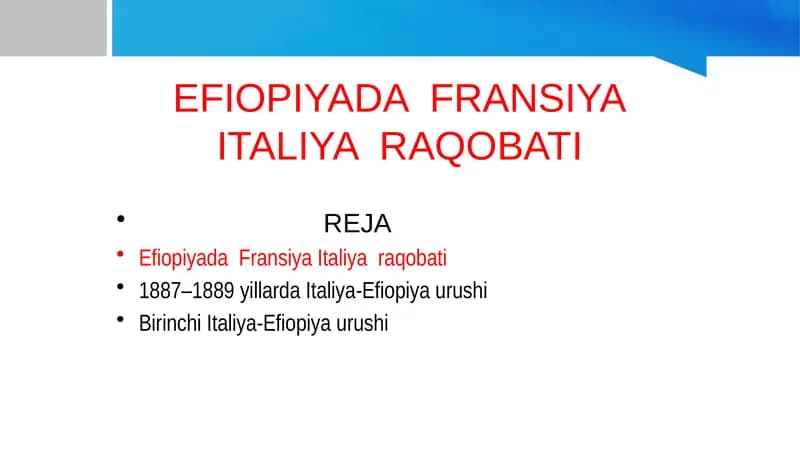 Birinchi Italiya-Efiopiya urushi