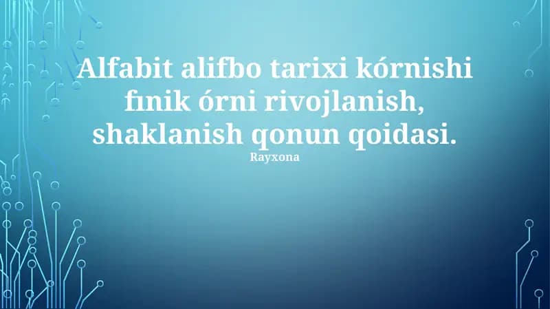Alifobe tarixi va rivojlanishi