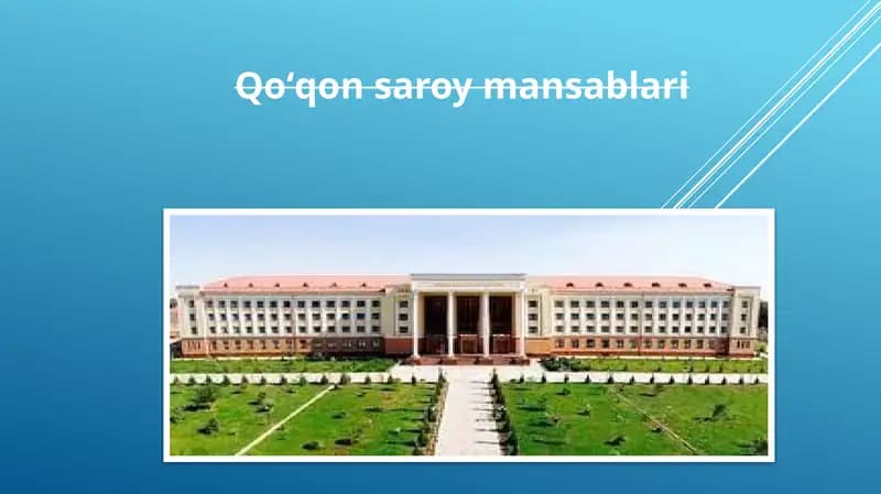 Qoʻqonsaroy mansablari