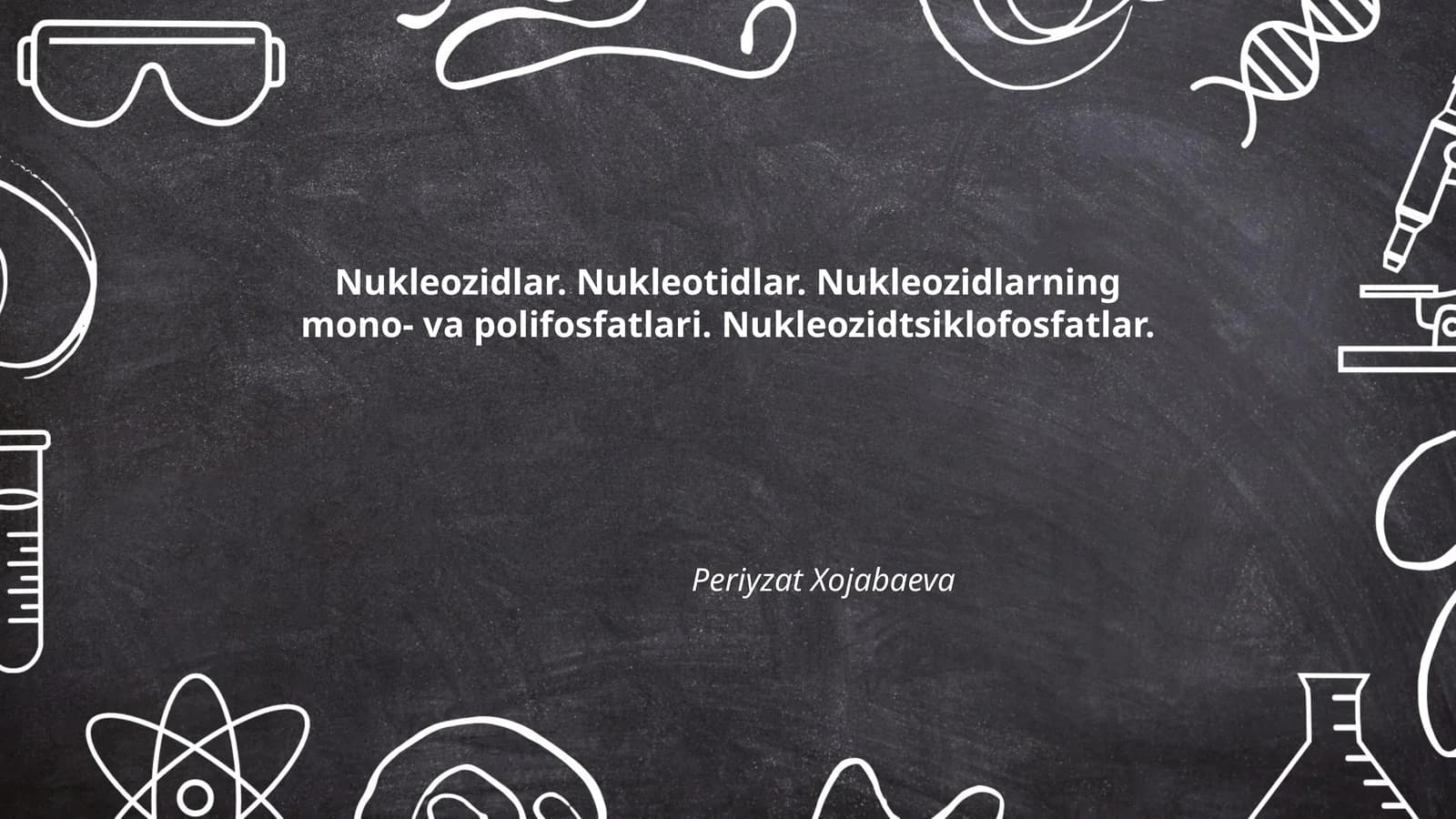 Nukleozidlar va ularning tuzilishi