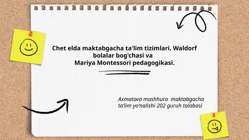 Mariya Montessori pedagogikasi
