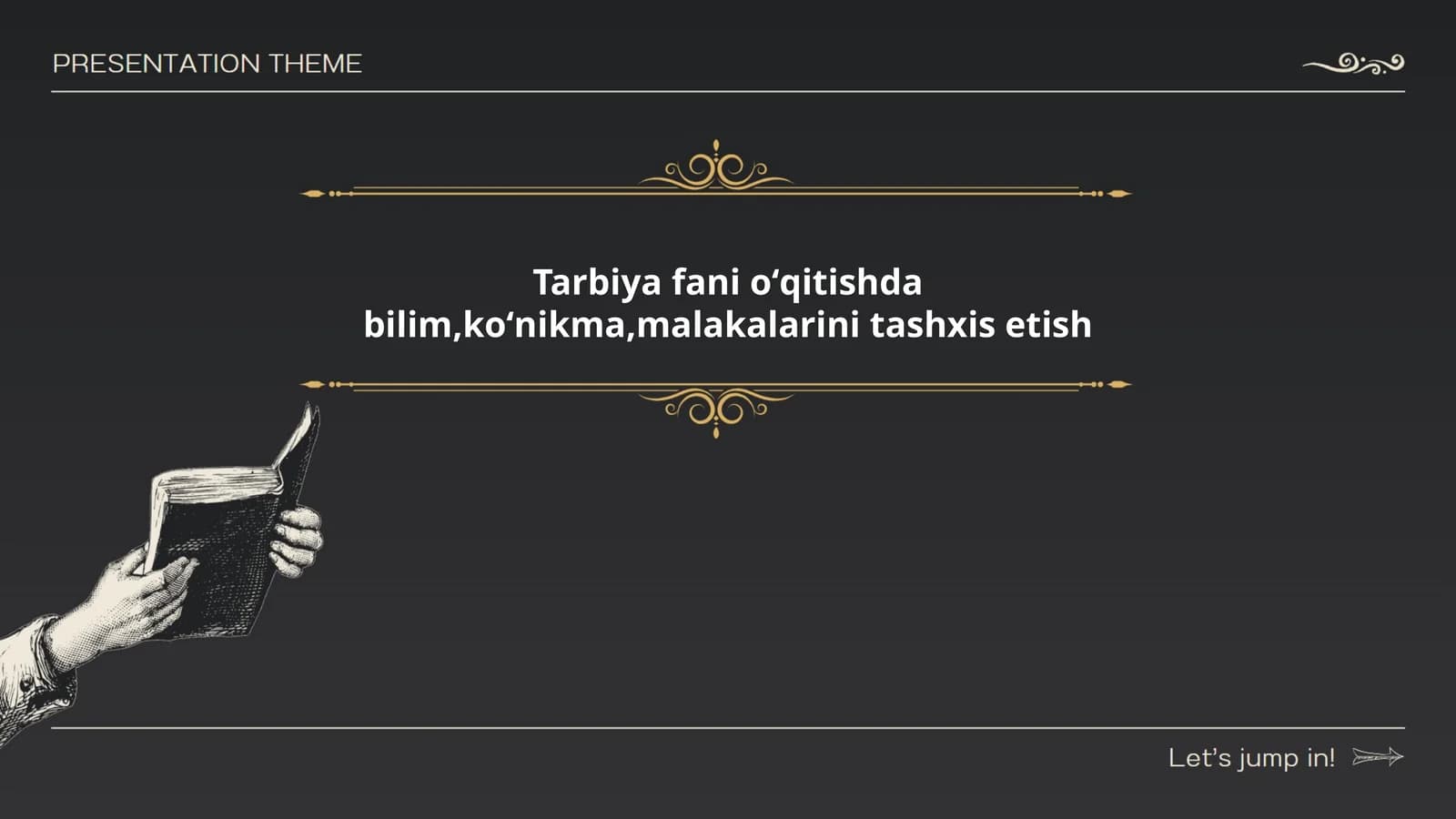 Tarbiya fani ta'lim jarayonida diagnostika usullari