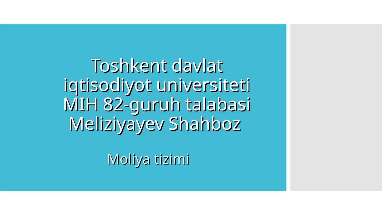Moliya tizimi